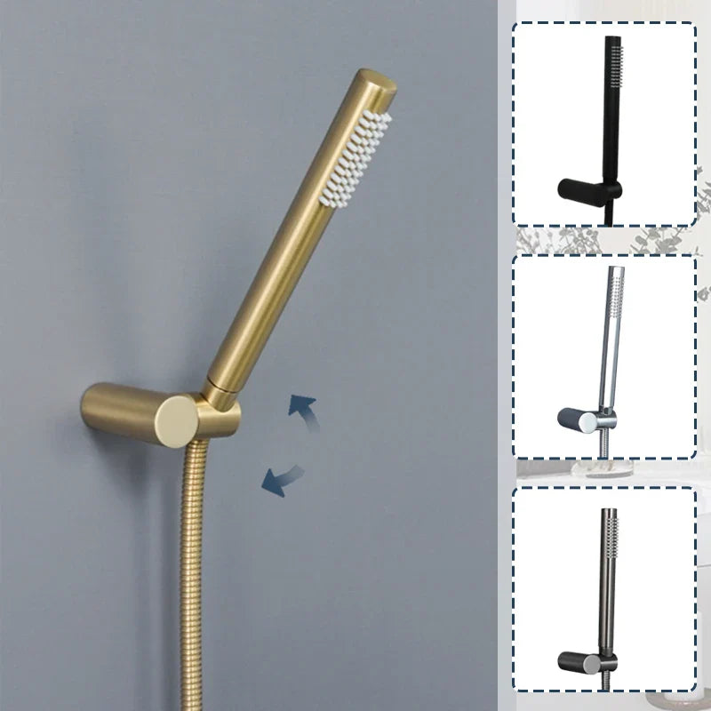 Afralia™ Handheld Shower Head Set with Movable Seat and 1.5M Hose