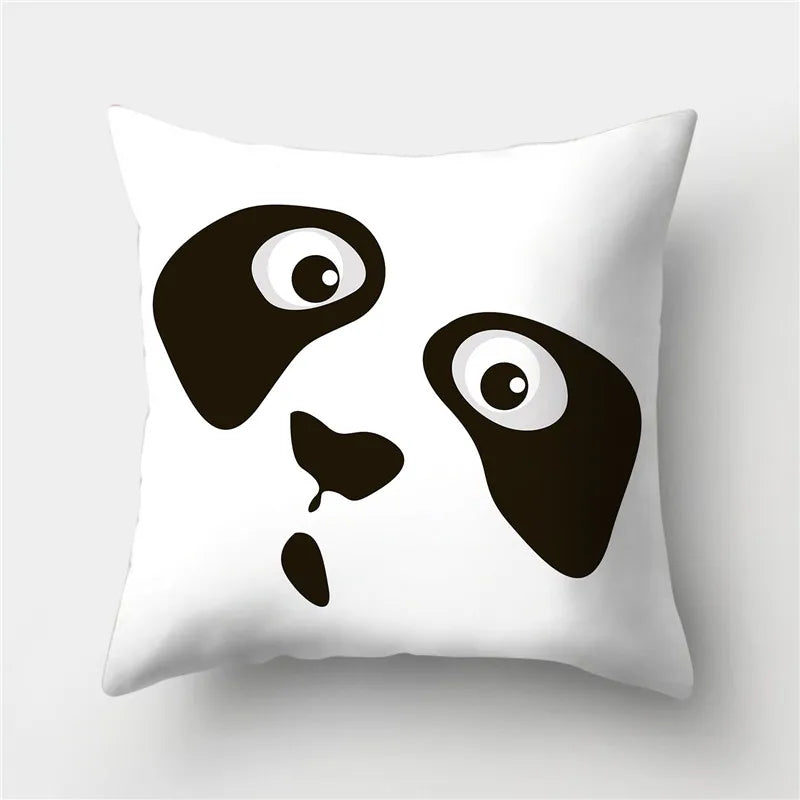 Afralia™ Geometric Stripes Pillowcase 45x45cm Polyester Cushion Cover for Living Room