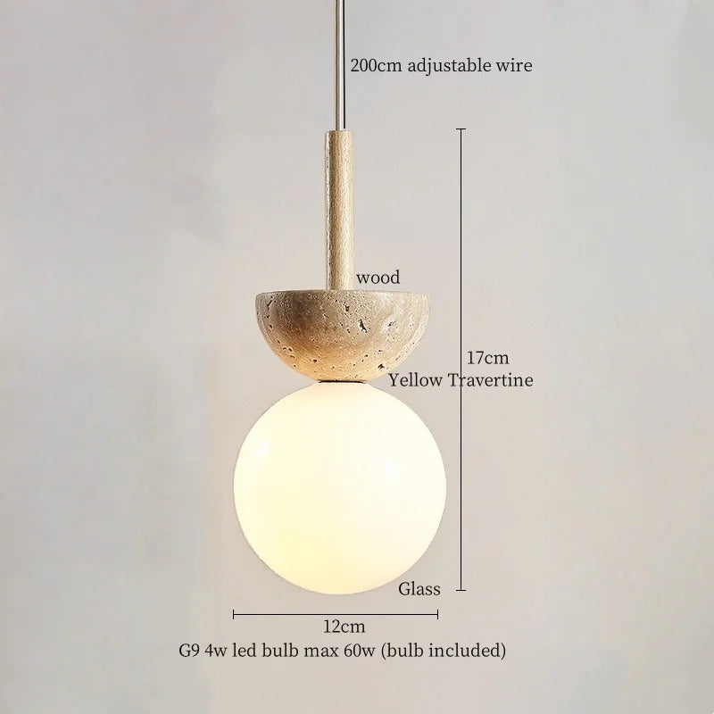 Afralia™ White Glass Ball LED Pendant Lights Nordic Modern Hanging Lamp