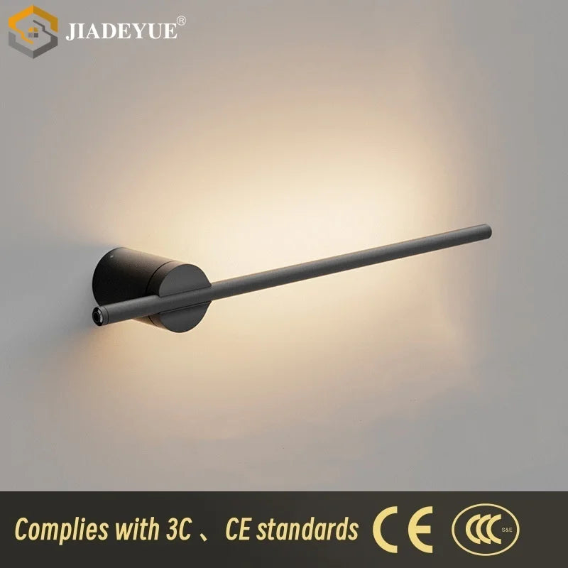 Afralia™ LED Modern Wall Lamp with Built-In Switch for Bedroom Living Room Decor