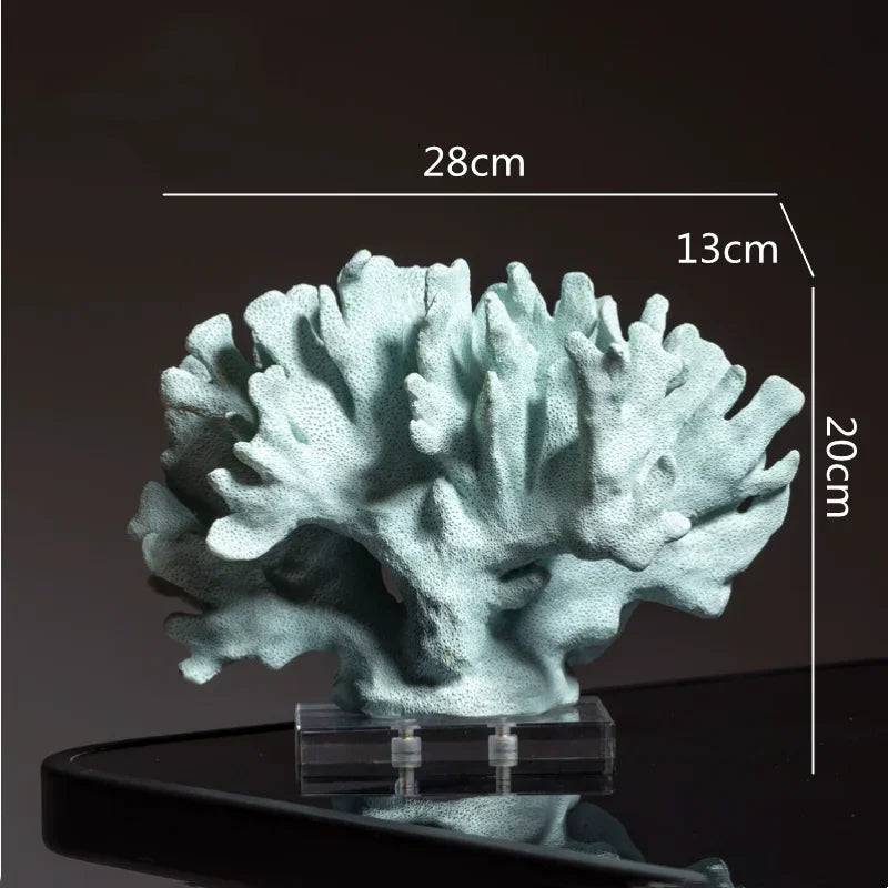 Afralia Coral Resin Ornaments: Artificial Coral Decor for Home Decor Accessories