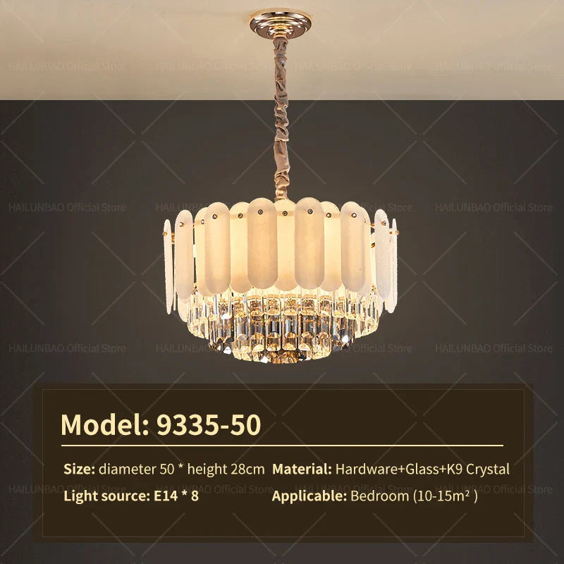 Afralia™ Nordic Crystal Chandelier: Modern Luxury Lighting for Living Room and Bedroom