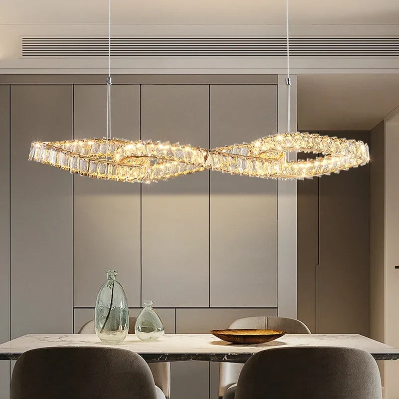 Afralia™ French Gold Crystal Chandeliers with LED Lighting for Luxury Home Décor