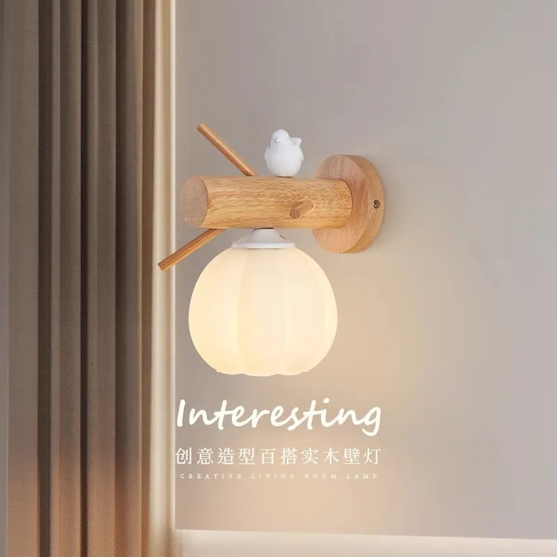 Afralia™ Eye-Care Wall Lamp: Creative Nordic Style LED Lighting for Bedroom, Rotatable Design