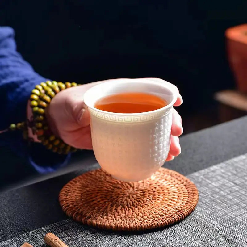 Afralia™ Bone China Tea Cup Set | Cute Goat Fat Jade Ceramic Teacups & Mugs