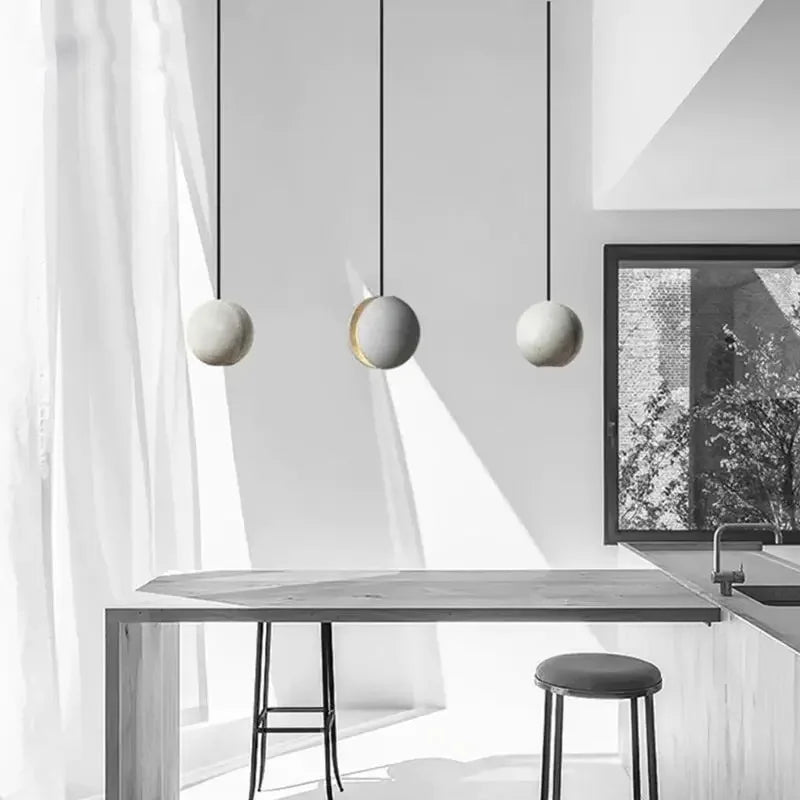 Afralia™ Cement Pendant Light: Industrial Nordic Retro Chandelier for Hotel Restaurant Bar