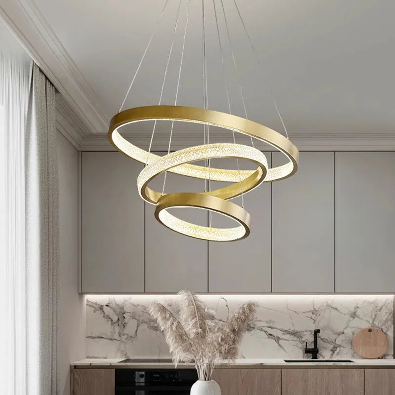 Afralia™ LED Pendant Chandeliers for Modern Living Room and Dining Room