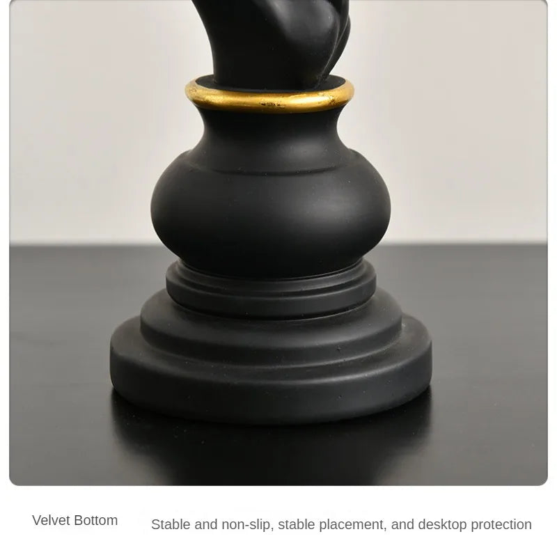 Afralia™ Nordic Chess Resin Sculpture: Elegant Home Decor & Unique Gift