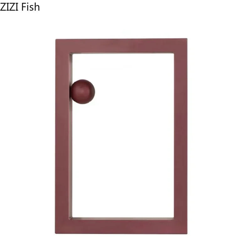 Afralia™ Geometric Circle Desk Ornament Minimalist Modern Abstract Art Aesthetic Decor