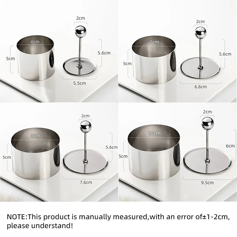 Afralia™ Stainless Steel Dessert Molds for Cake Pastry Making and Baking