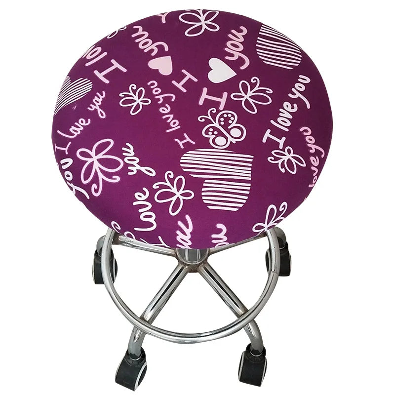 Afralia™ Floral Print Elastic Chair Cover for Home, Bar Stool, Anti-Dirty Slipcover