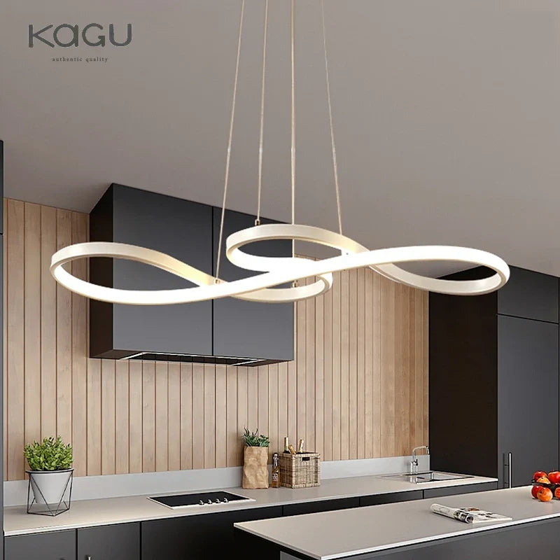 Afralia™ Circle LED Chandelier: Nordic Minimalist Design for Living, Bedroom, Dining Room