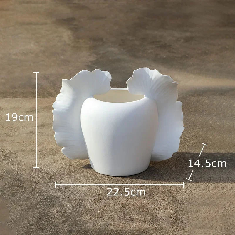 Afralia™ Butterfly Wings Vase: Artificial Flowers Desk Decor for Aesthetic Room Flowers