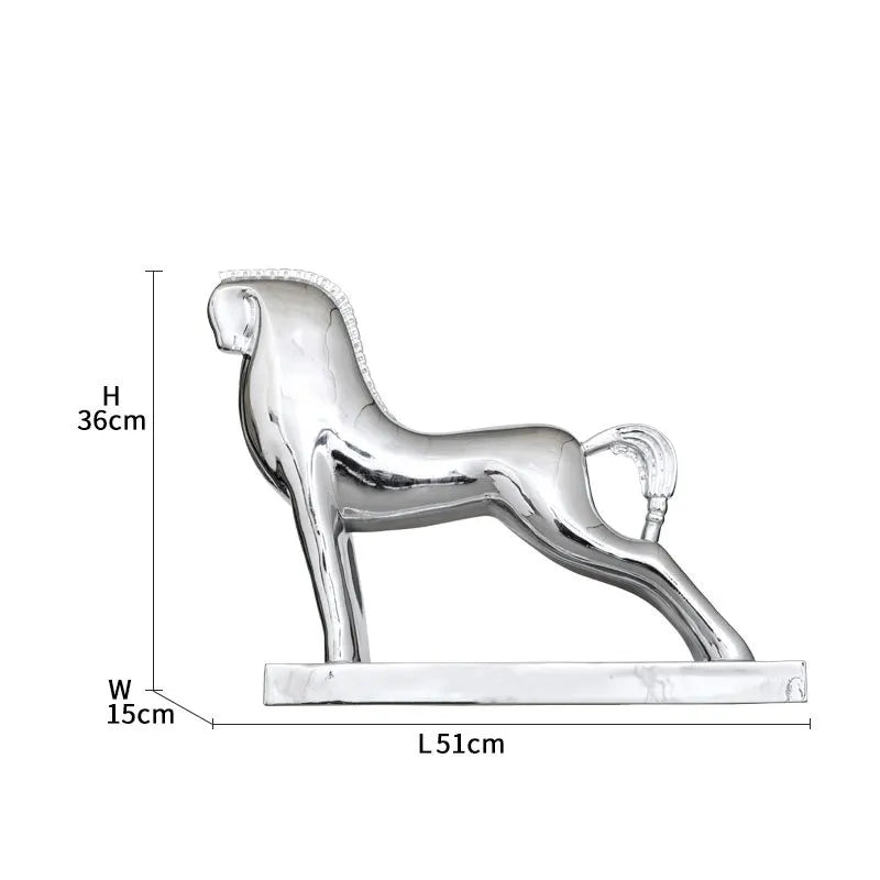 Afralia™ Horse Resin Sculpture Modern Desk Decoration Ornaments Room Decor Aesthetics