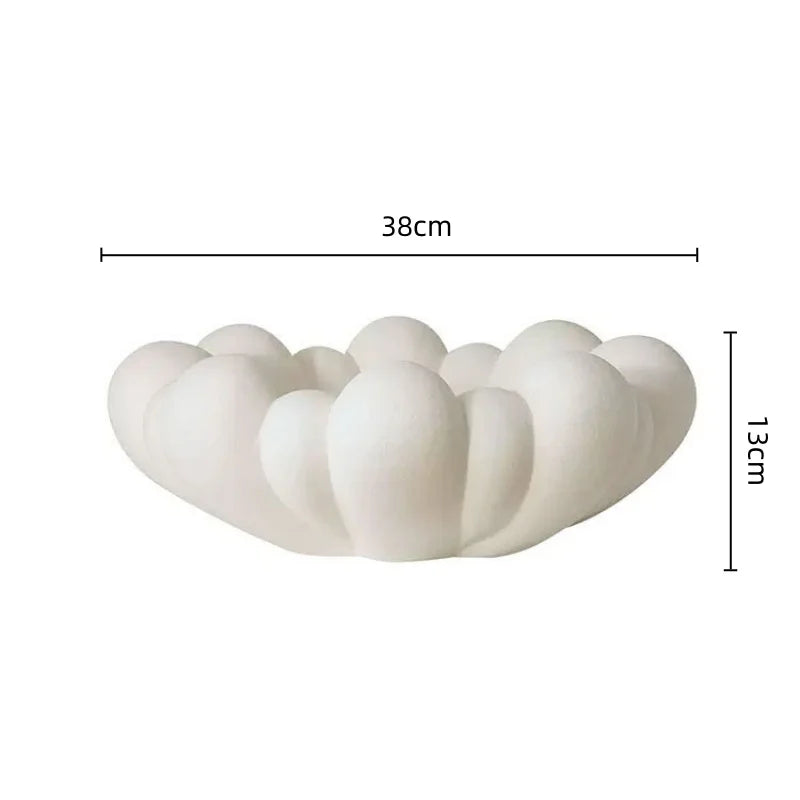 Afralia™ Geometric Petal Design Resin Organizer Bowl, Home Decor Figurine