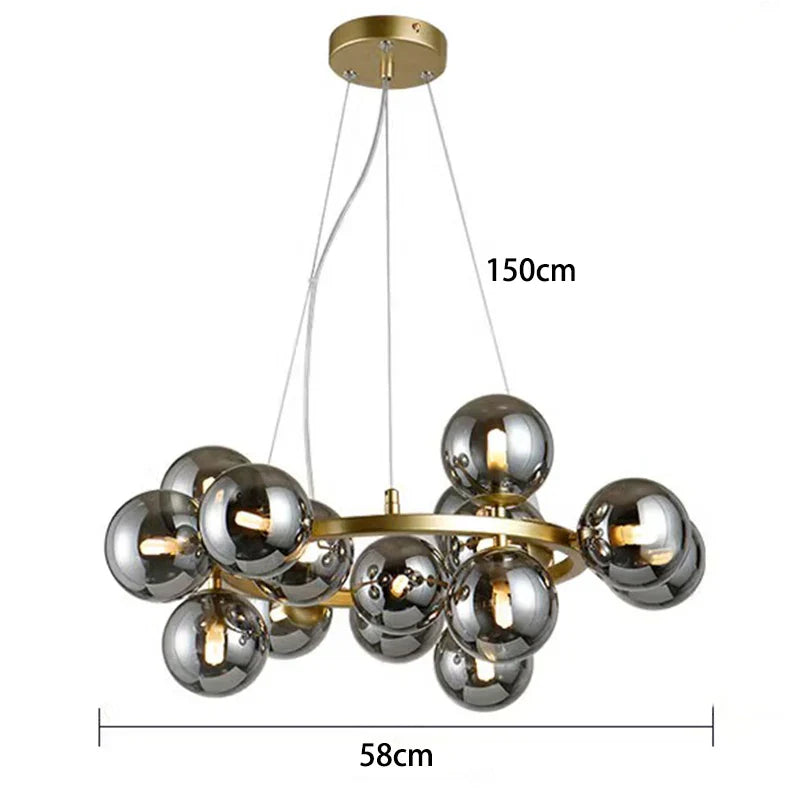 Afralia™ Modern LED Pendant Chandelier for Living Room & Dining Room Lighting