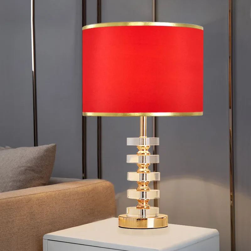 Afralia™ Crystal Table Lamp: Elegant Modern American Style for Living Room Bedroom