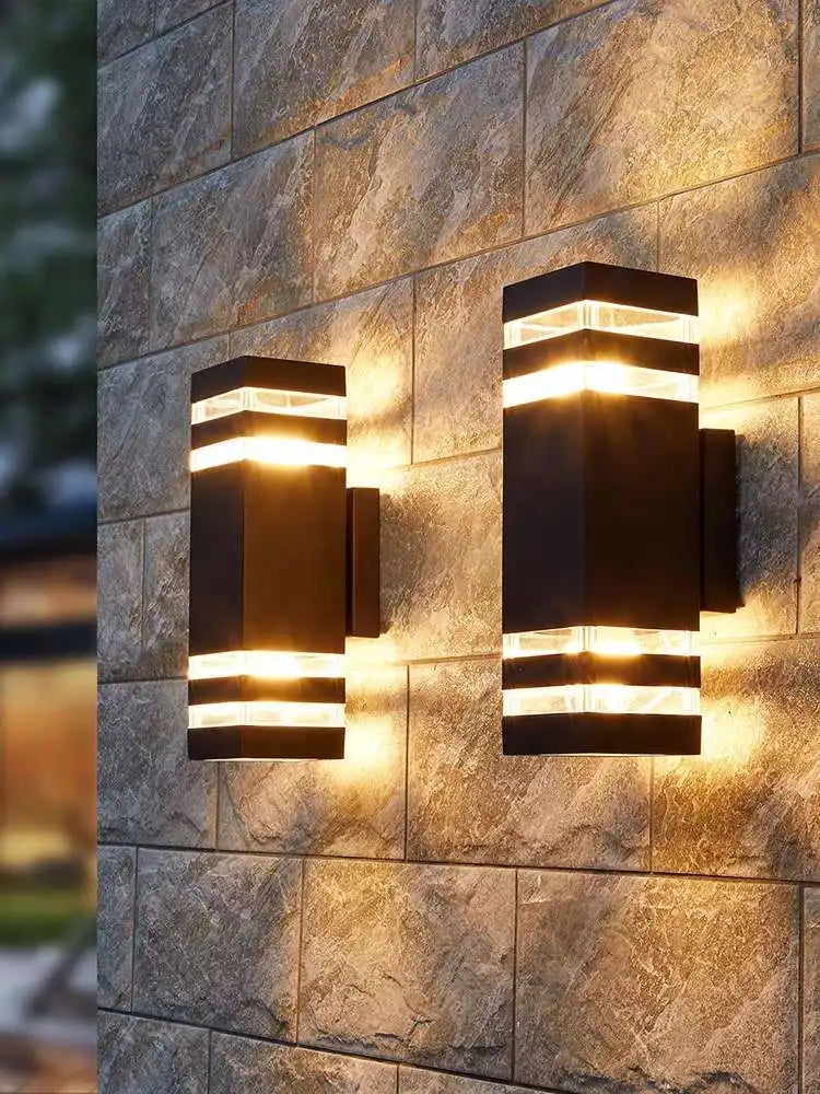 Afralia™ Outdoor Waterproof LED Wall Light Sconce for Stairs, Entrance, Home Decor