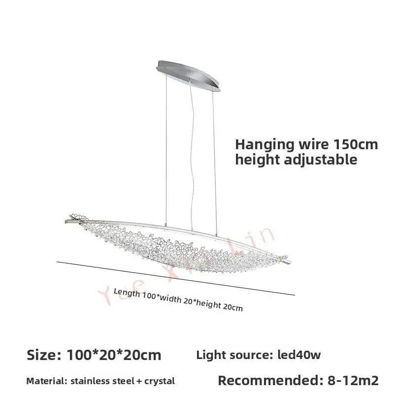 Afralia™ Nordic Crystal Chandelier for Luxury Restaurant & Home Decor