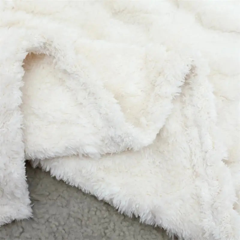 Luxury Jacquard Coral Fleece Blanket by Afralia™