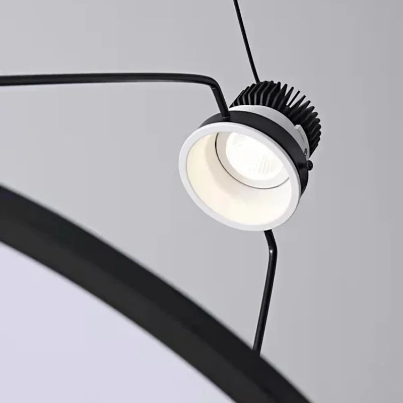 Afralia™ Nordic Minimalist LED Pendant Chandelier for Living, Dining, and Study Room