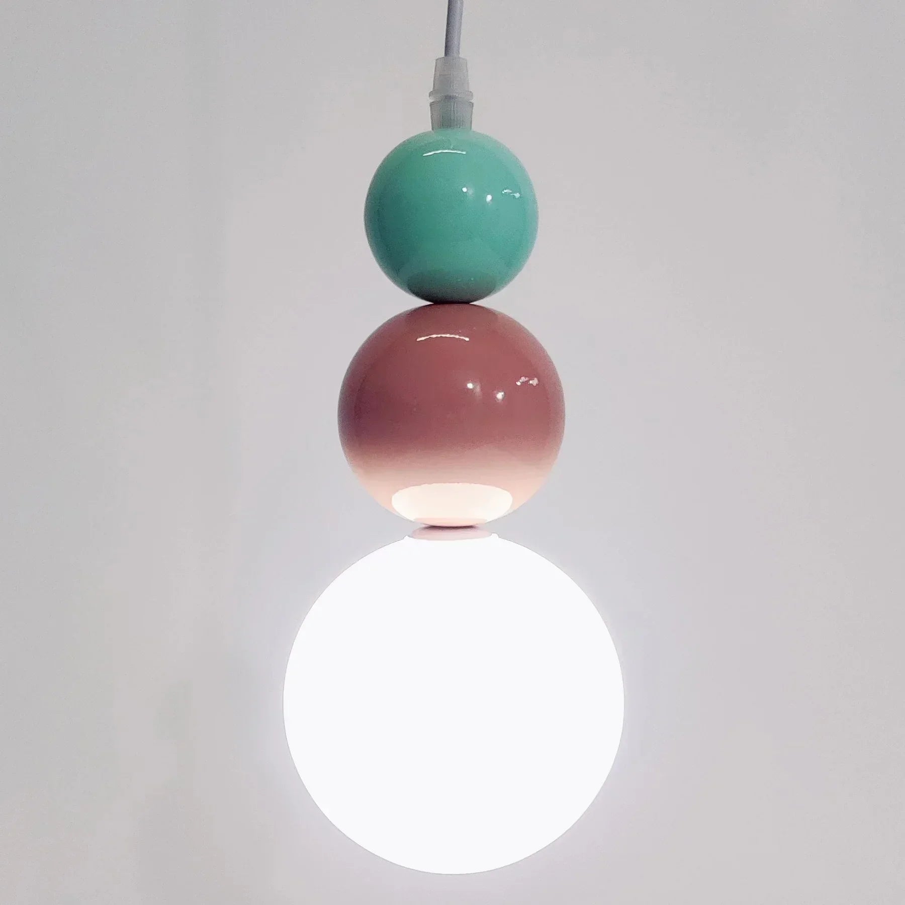 Afralia™ Nordic Three Ball Pendant Lamp Colorful Chandelier