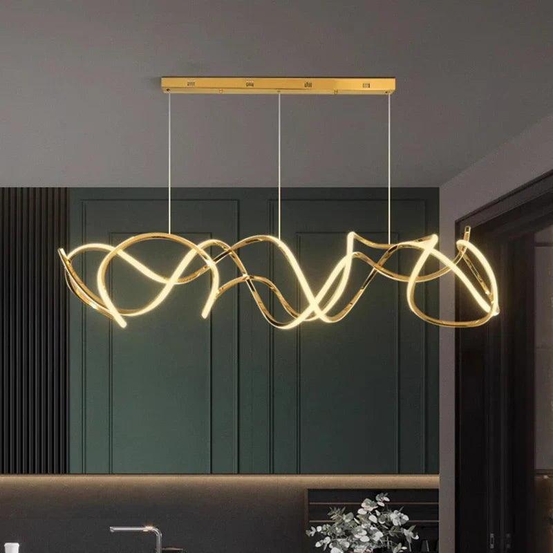 Afralia™ Modern LED Pendant Light Chandeliers for Living Room Dining Room Indoor Lighting