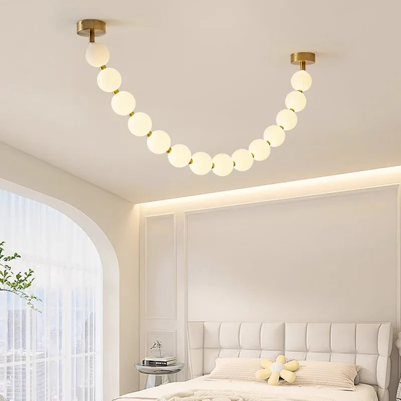 Afralia™ Modern Indoor Pendant Light Chandelier Ceiling Lamp LED Decorative Dining Room Lighting