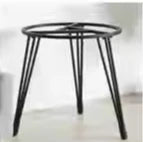 Afralia™ Metal Tea Table Leg Sofa Support Frame for Dining & Balcony Furniture