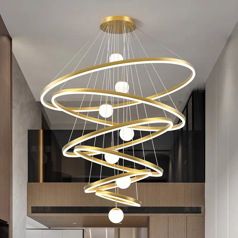 Afralia™ Modern LED Branch Chandelier for Living Room, Staircase, and Entrance Hall