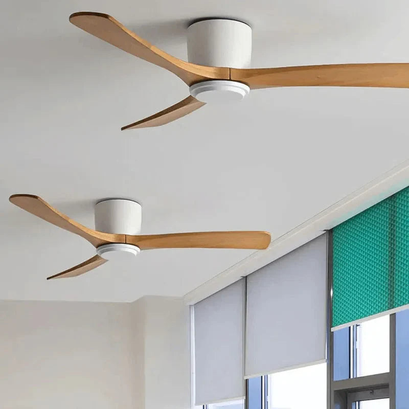 Afralia™ Modern Ceiling Fans 36-56" DC Motor Reversible Blades Remote Control LED Light