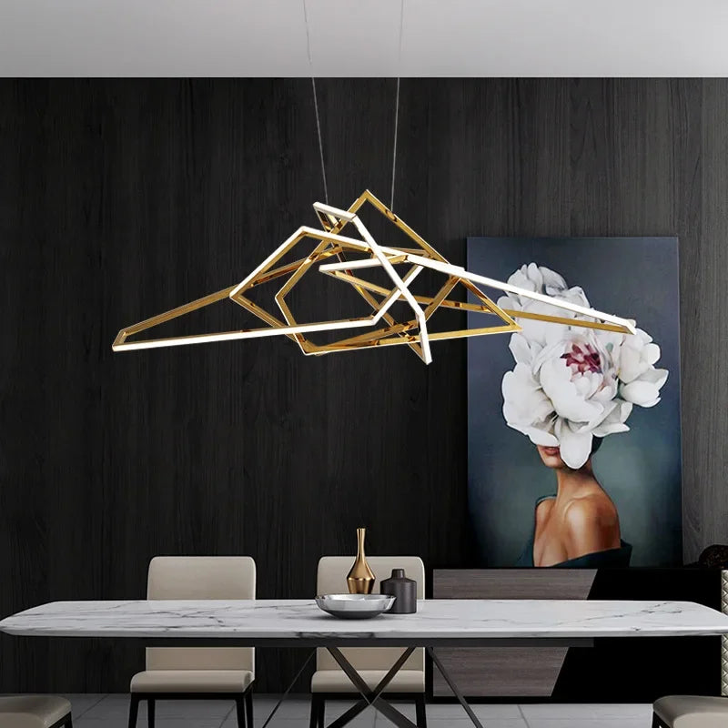 Afralia™ Luxury Foyer LED Pendant Lights for Villa Dining Room Decor