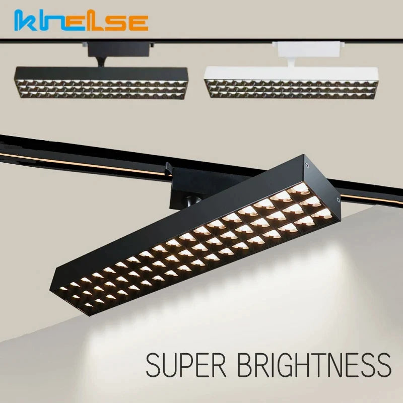 Afralia™ LED Grille Track Light: Super Bright Ceiling Rail Lamp for Clothing Store