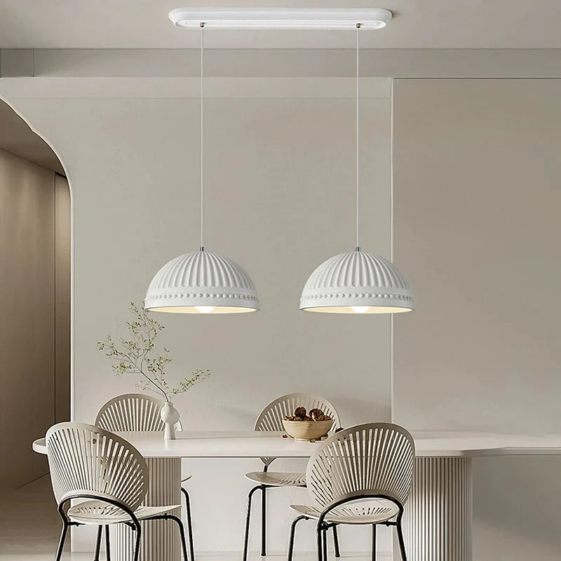 Afralia™ French Cream Style LED Chandelier for Restaurant Bar and Kitchen