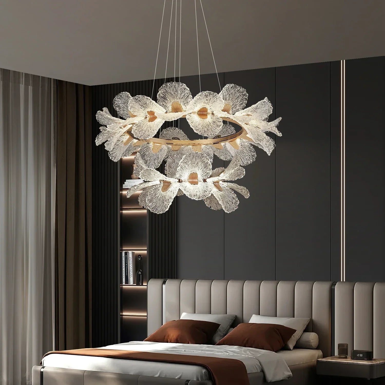 Afralia™ Acrylic Petal Shade Pendant Light Fixture for Dining Room Home Decor