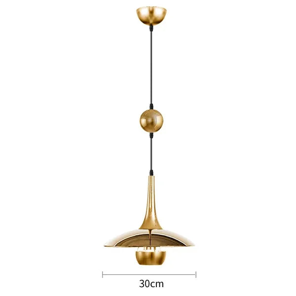 Afralia™ UFO Pendant Light: Adjustable Height, Restaurant Style, Unique Design