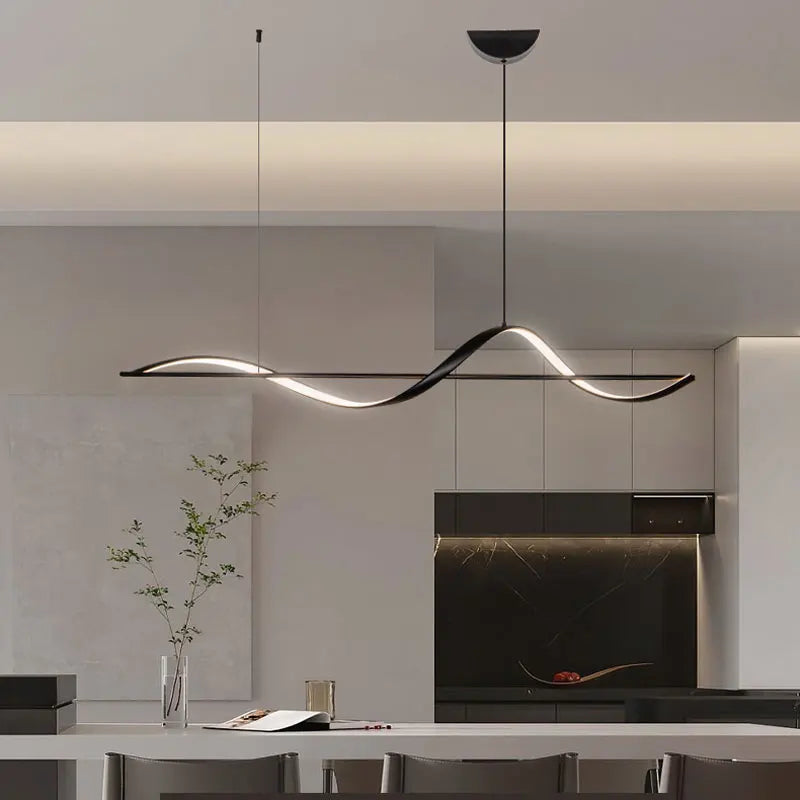 Afralia™ Modern LED Chandelier 120cm for Living, Dining, Kitchen Ceiling | Pendant Light Fixture