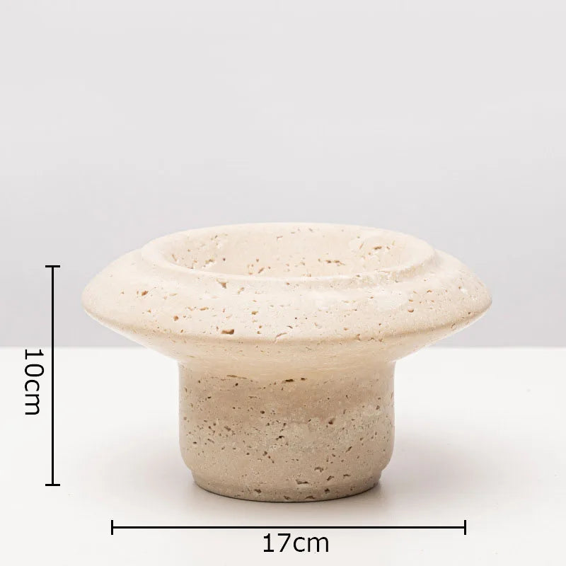 Marble Round Vase Flower Pots by Afralia™ - Modern Floral Decor and Crafts