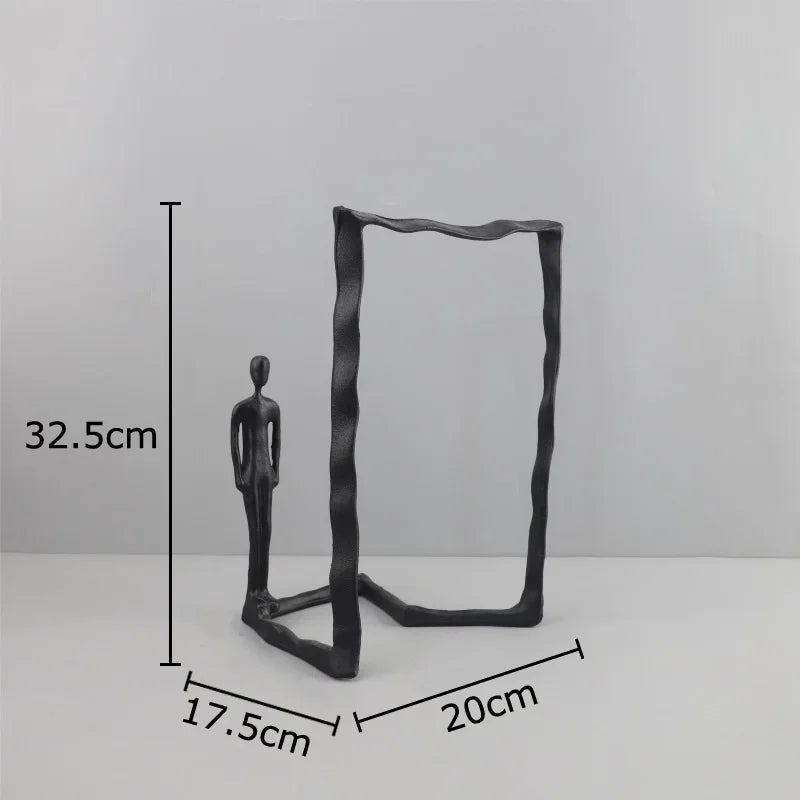 Afralia™ Modern Character Sculpture Abstract Crafts Desk Decoration Ornaments