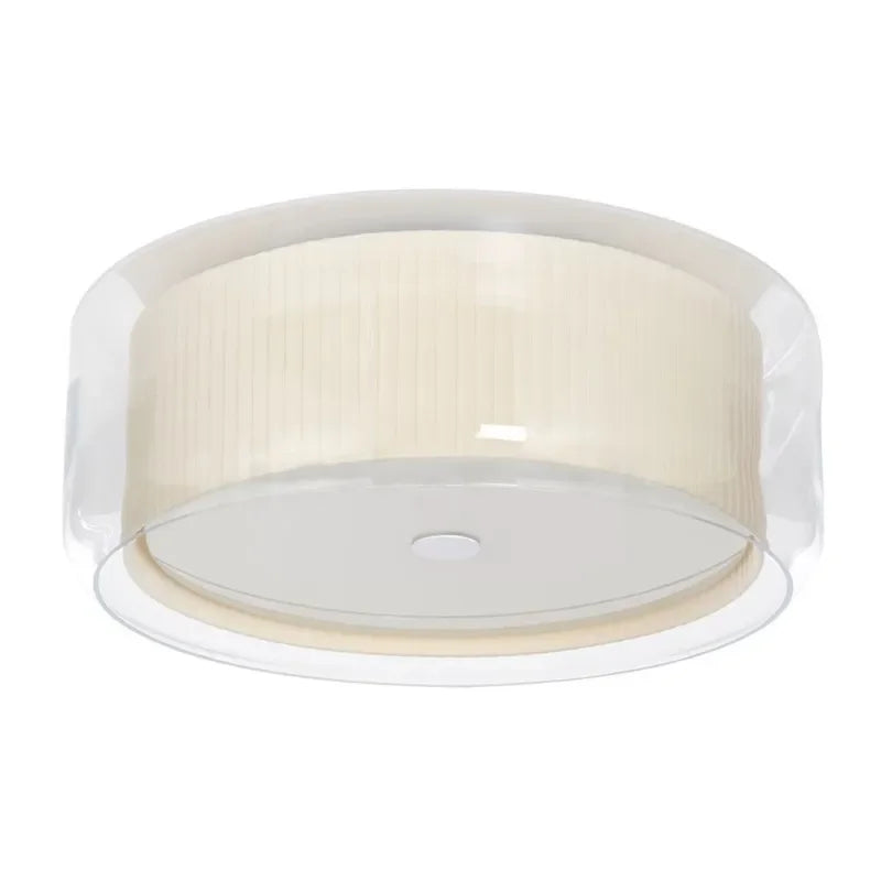 Afralia™ Glass Shade Ceiling Lamp: Round Flush Mount Light for Hallway, Bedroom, Kitchen.