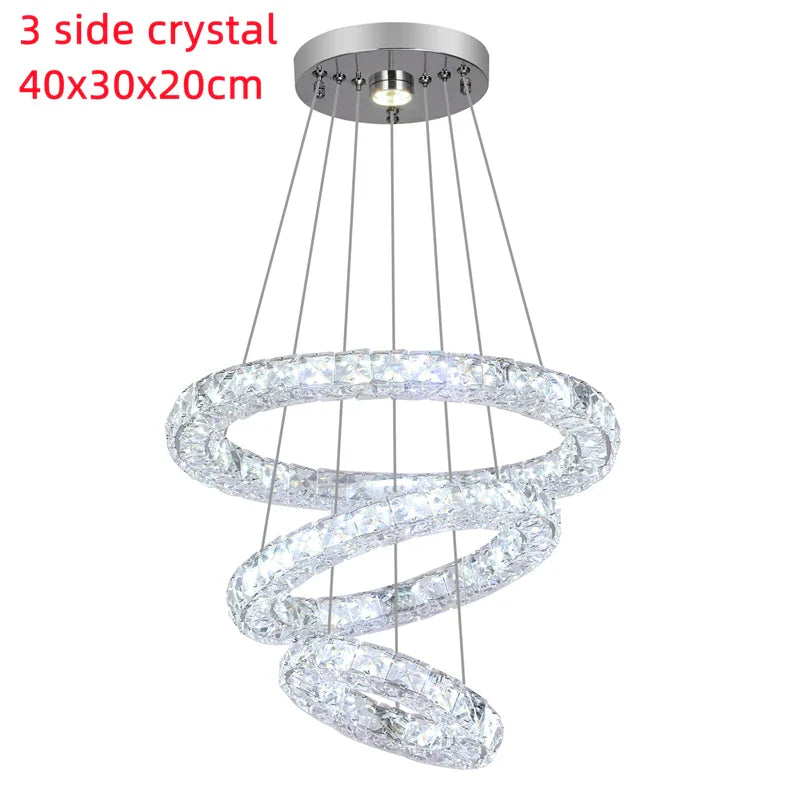 Afralia™ Crystal Chandelier Pendant Lamp for Dining Room and Bedroom