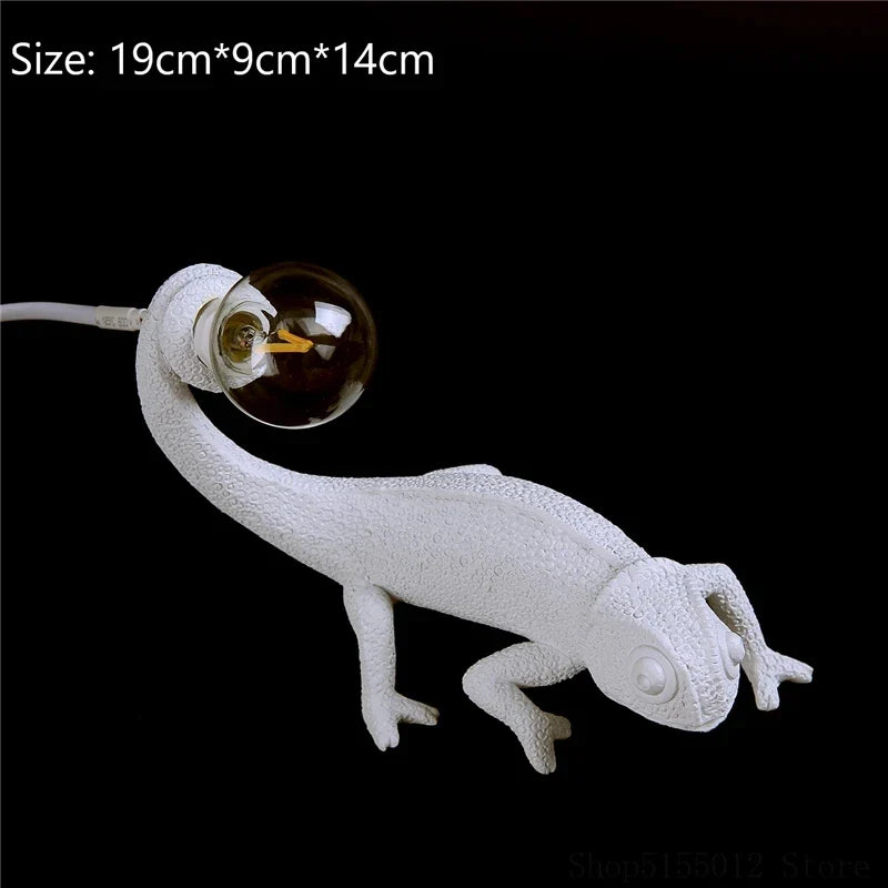 Afralia™ Chameleon Night Light for Bedroom Decor and Reading Lamp