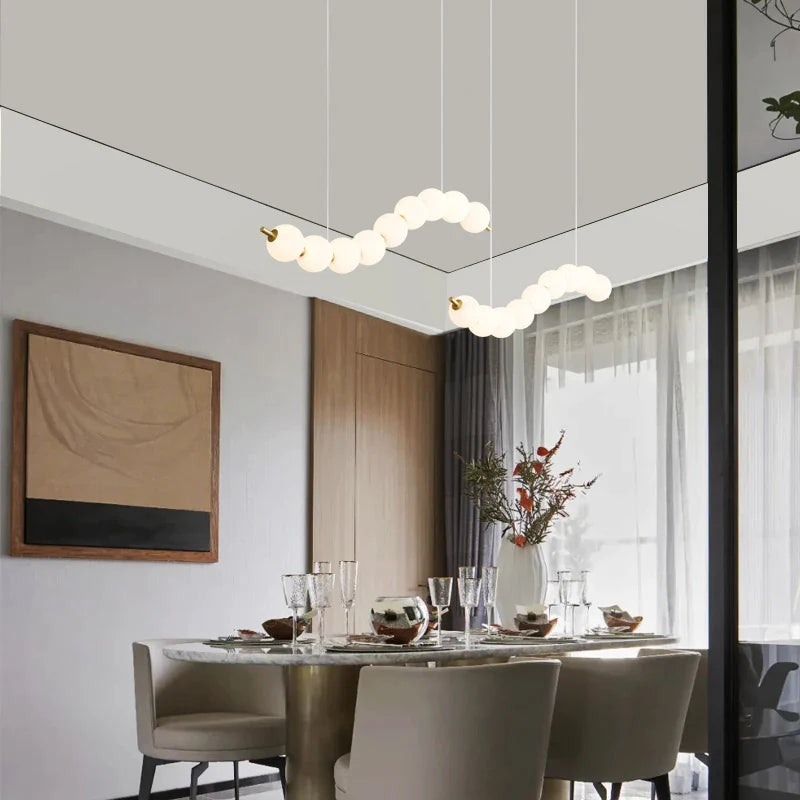 Afralia™ Modern Copper Designer Chandelier for Dining Room Staircase Bedroom