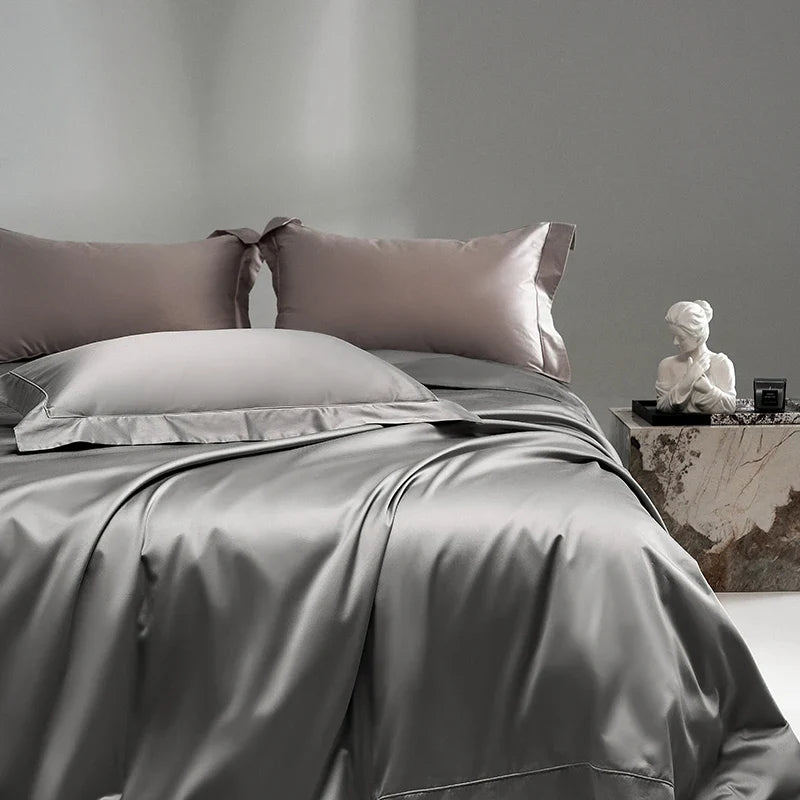 Afralia™ Silky Soft 1400TC Egyptian Cotton Bedding Set - Queen King Sizes