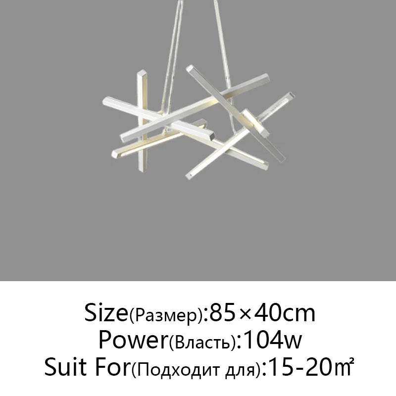 Afralia™ LED Chandelier Remote Control Ceiling Pendant Light for Living Room, Dining Room, Bedroom