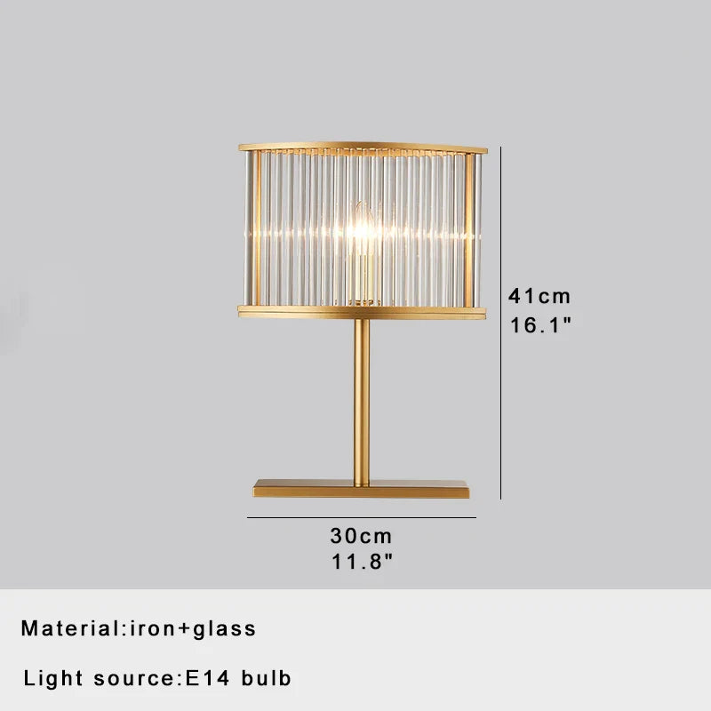 Afralia™ Crystal Bar Table Lamp Luxury Dimmable 2700K Desk Light Elegant Home Decor