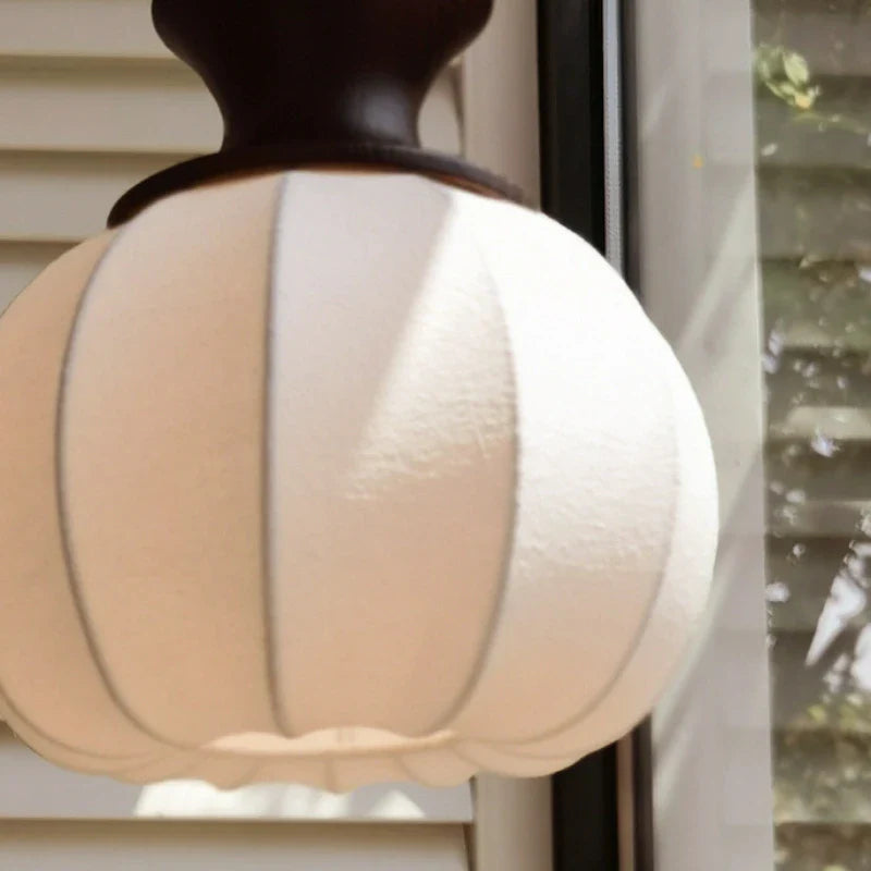 Afralia™ Silk Wood Fabric Pendant Light for Home Decor, Dining Room, Kitchen, Restaurant