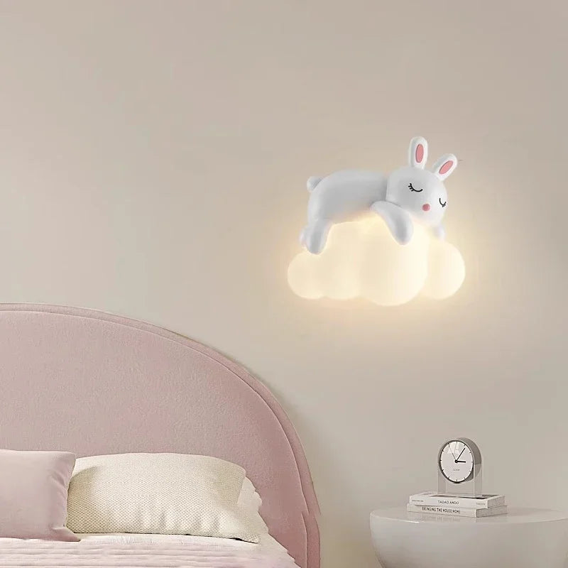 Afralia™ Bear LED Wall Lamps for Children's Room