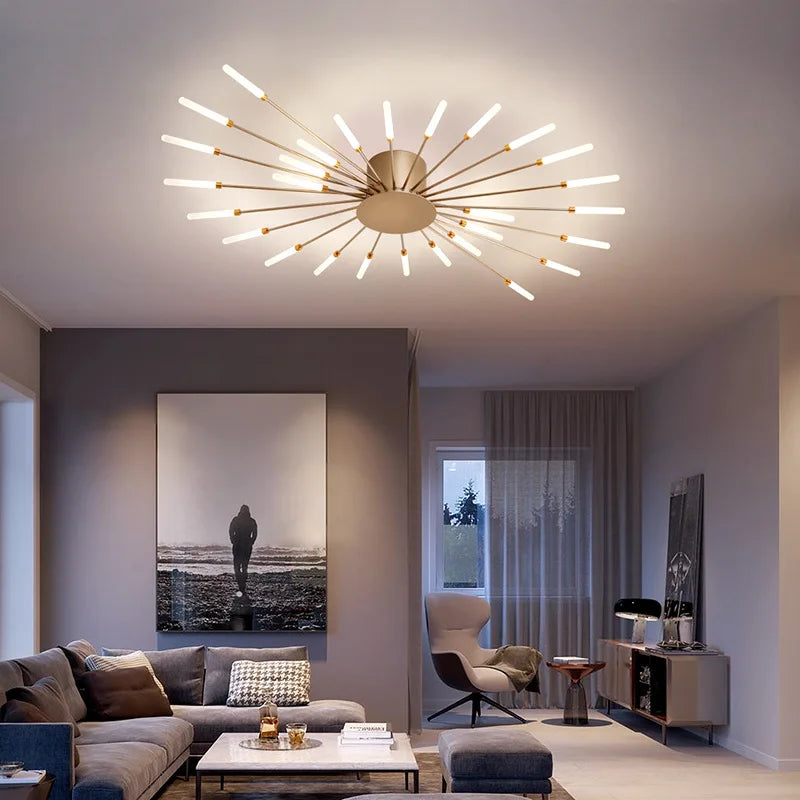 Afralia™ Modern LED Chandelier for Bedrooms & Living Rooms - Stylish Ceiling Lighting Fixtures