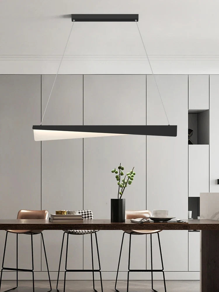 Afralia™ Modern LED Chandelier for Ceiling Restaurant, Creative Pendant Lights, Minimalist Loft Room Decor.